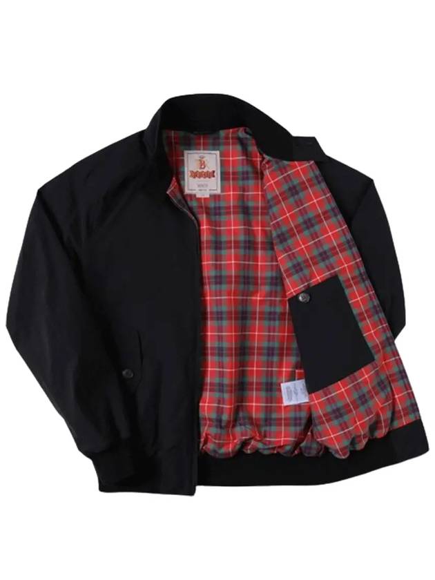 G9 Classic Original Harrington Zip-Up Jacket Black - BARACUTA - BALAAN 4