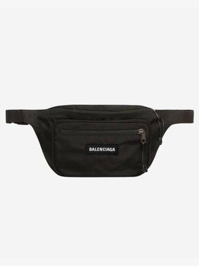 Explorer Logo Patch Nylon Belt Bag Black - BALENCIAGA - BALAAN 2