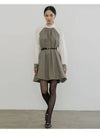 Sequential delivery on October 21st HALFNECK WOOL DRESS GRAY - DEFEMME - BALAAN 3