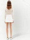 Reedition Logo Patch Short A-line Skirt White - COURREGES - BALAAN 5