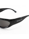 Eyewear Swift Oval Sunglasses Black - BALENCIAGA - BALAAN 3