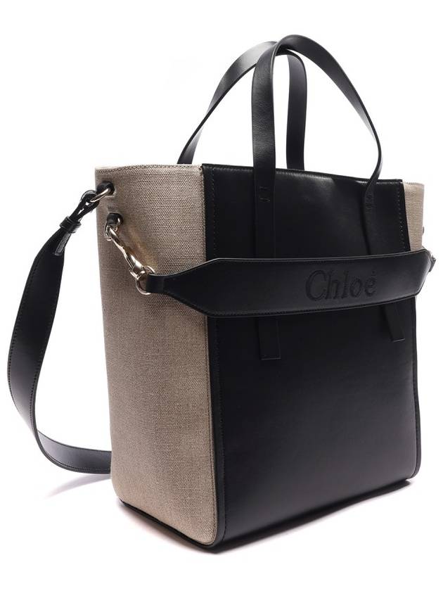 Sense Medium Tote Bag Black - CHLOE - BALAAN 4