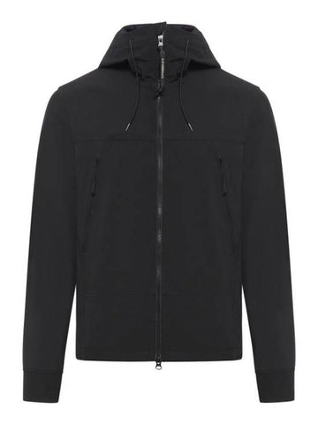 Shell R Goggle Hooded Jacket Black - CP COMPANY - BALAAN 1