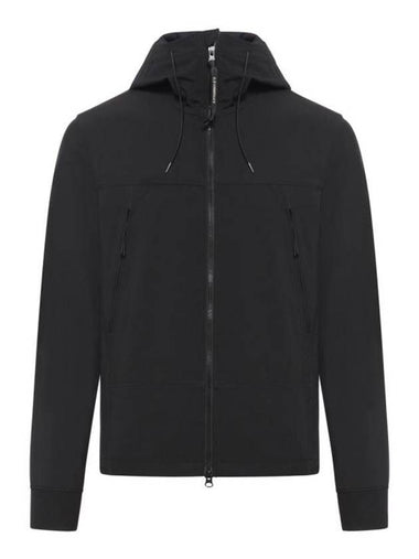 Shell R Goggle Hooded Jacket Black - CP COMPANY - BALAAN 1