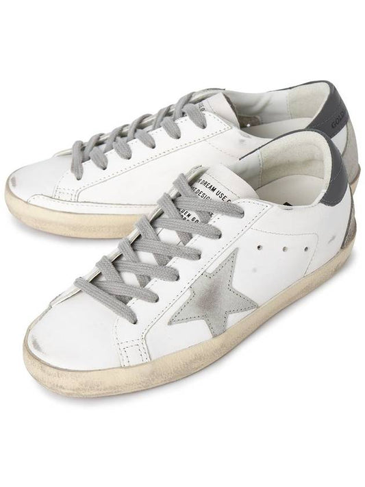 Superstar Leather Low Top Sneakers Grey White - GOLDEN GOOSE - BALAAN 2