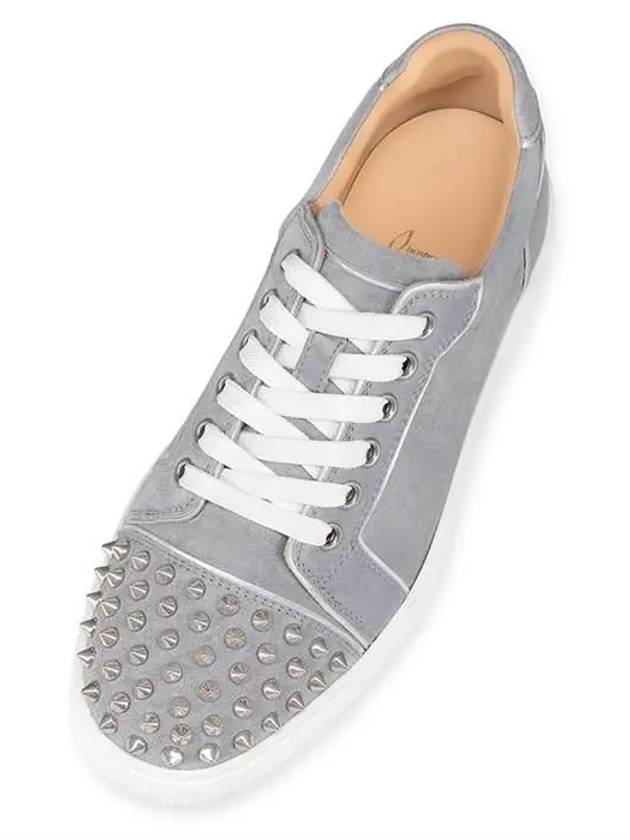 Vieira Spike Low Top Sneakers Grey - CHRISTIAN LOUBOUTIN - BALAAN 3