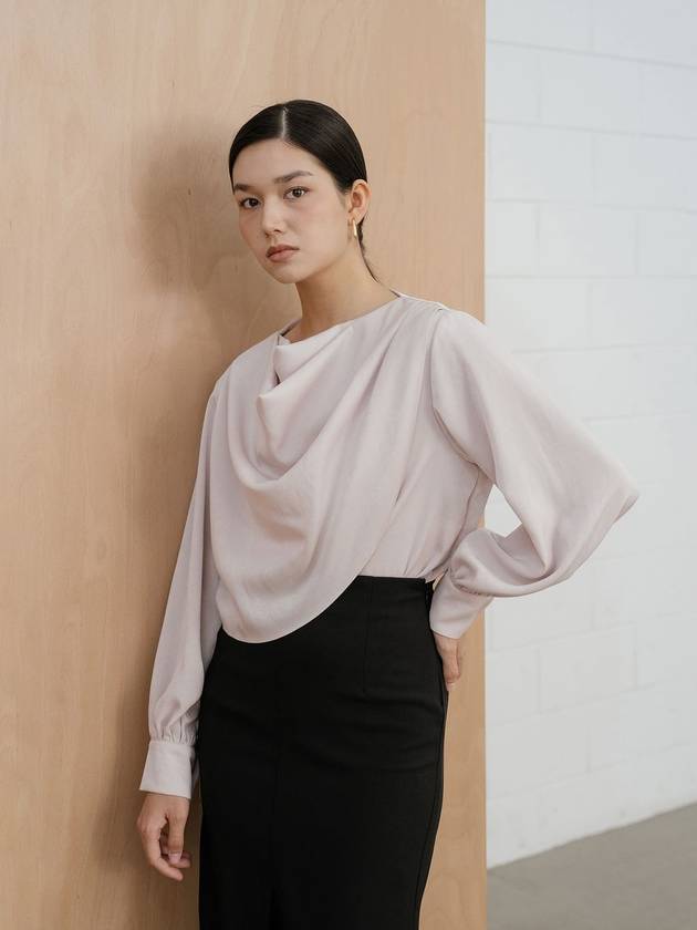 double draped neck blouse - YOUNESS - BALAAN 3