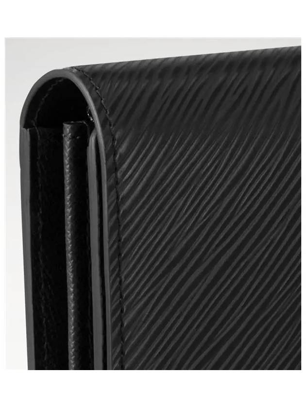 Epi Grain Twist Long Wallet Black - LOUIS VUITTON - BALAAN 3