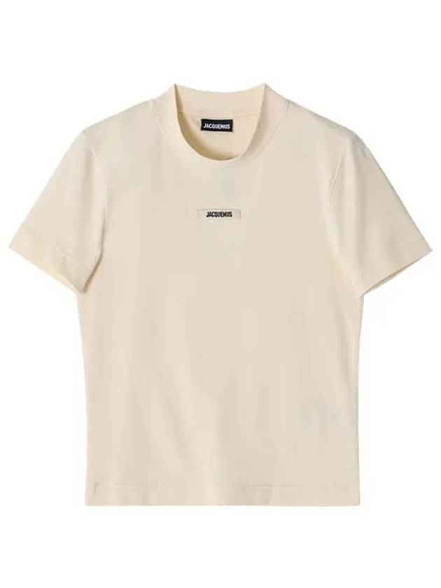 Le Gros Grain Short Sleeve T-Shirt Light Beige - JACQUEMUS - BALAAN 5