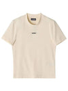 Le Gros Grain Short Sleeve T-Shirt Light Beige - JACQUEMUS - BALAAN 3