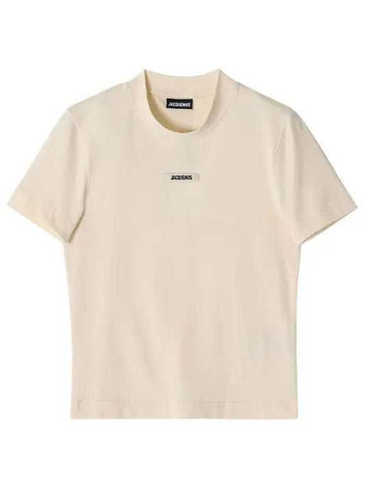 Le Gros Grain Short Sleeve T-Shirt Light Beige - JACQUEMUS - BALAAN 2