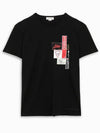 Label Logo Short Sleeve T-Shirt Black - ALEXANDER MCQUEEN - BALAAN 2