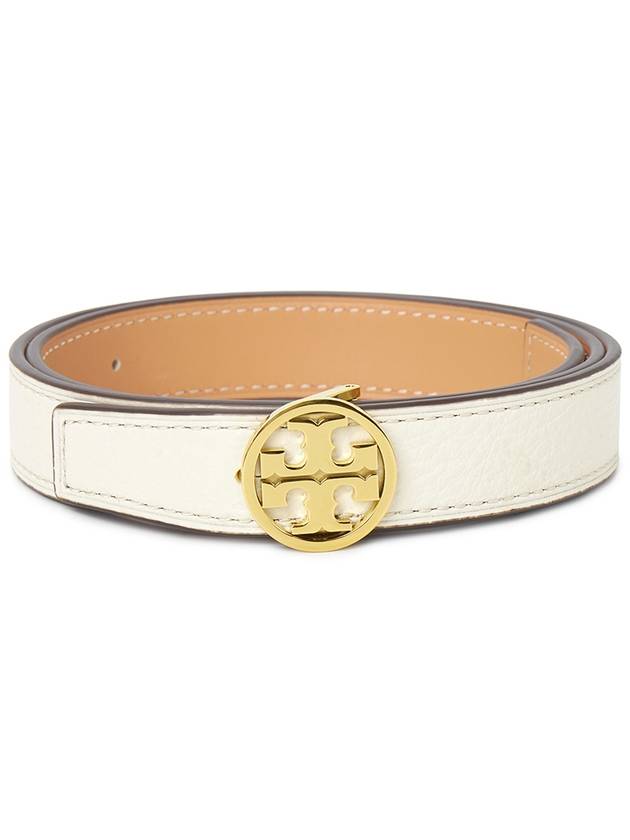 1 Miller Reversible Leather Belt New Ivory Natural Vachetta - TORY BURCH - BALAAN 2