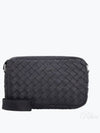 Classic Intrecciato Small Camera Cross Bag Black - BOTTEGA VENETA - BALAAN 2