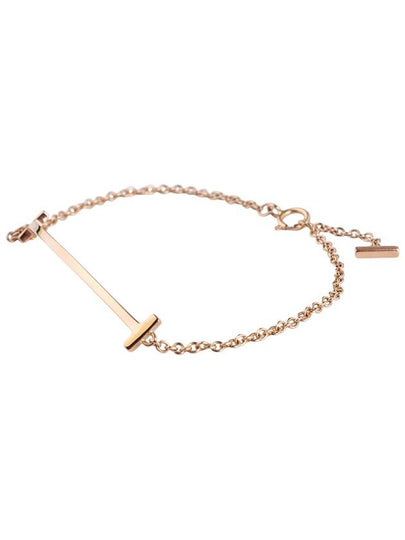 Pink gold T smile small bracelet S 33465 - TIFFANY & CO. - BALAAN 2