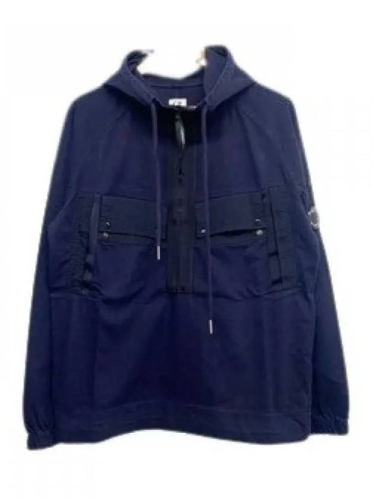 Two Pocket Hooded Anorak Navy - CP COMPANY - BALAAN 2