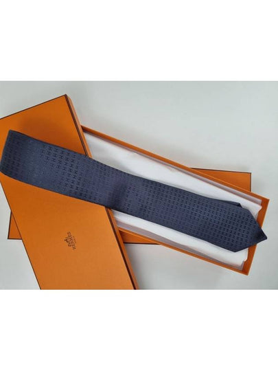 Faconnee H Tie Grey - HERMES - BALAAN 2