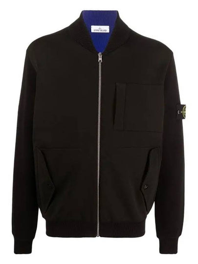 Compass Patch Zip-up Jacket Black - STONE ISLAND - BALAAN 2