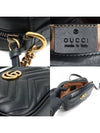 Women s Gucci 448065 Black Matelasse Chevron Gold Plated GG Marmont Mini Cross Bag gt Gangbuk used luxury goods - GUCCI - BALAAN 8