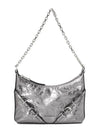 Voyou Party Shoulder Bag Metallic Silver - GIVENCHY - BALAAN 2