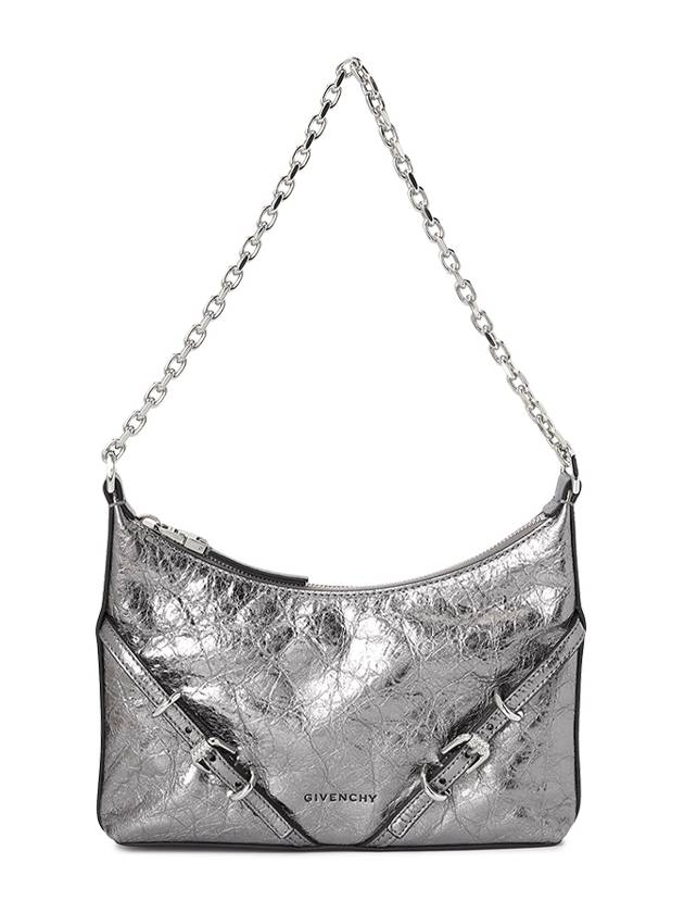 Voyou Party Shoulder Bag Metallic Silver - GIVENCHY - BALAAN 2