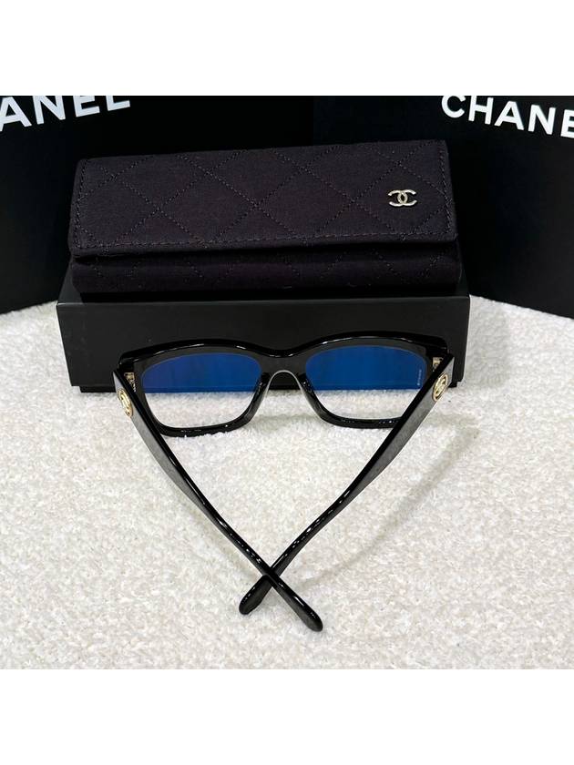 Glasses classic horn rim CC logo black - CHANEL - BALAAN 5