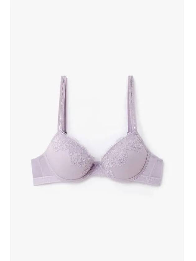 UNDERWEAR Women s Flower Embroidery Natural Push up Bra Violet - EMPORIO ARMANI - BALAAN 1