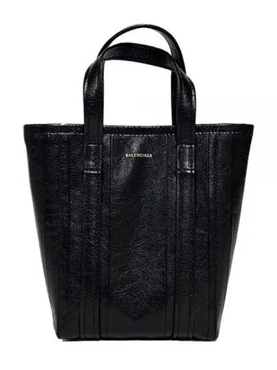 Barbes Small Shopper Tote Bag Black - BALENCIAGA - BALAAN 2