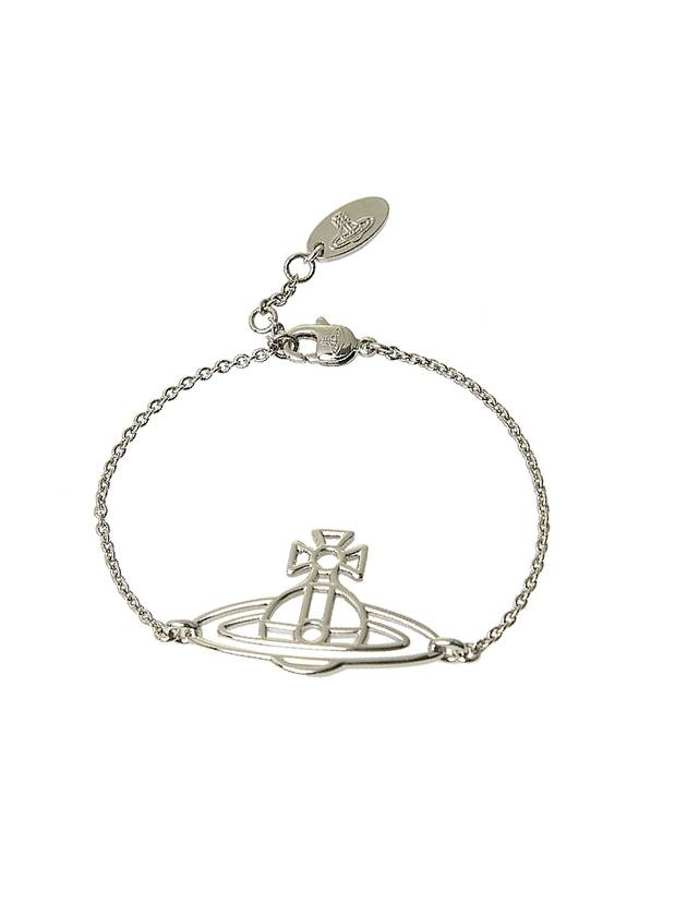 Thin Line Flat ORB Bracelet Silver - VIVIENNE WESTWOOD - BALAAN 1