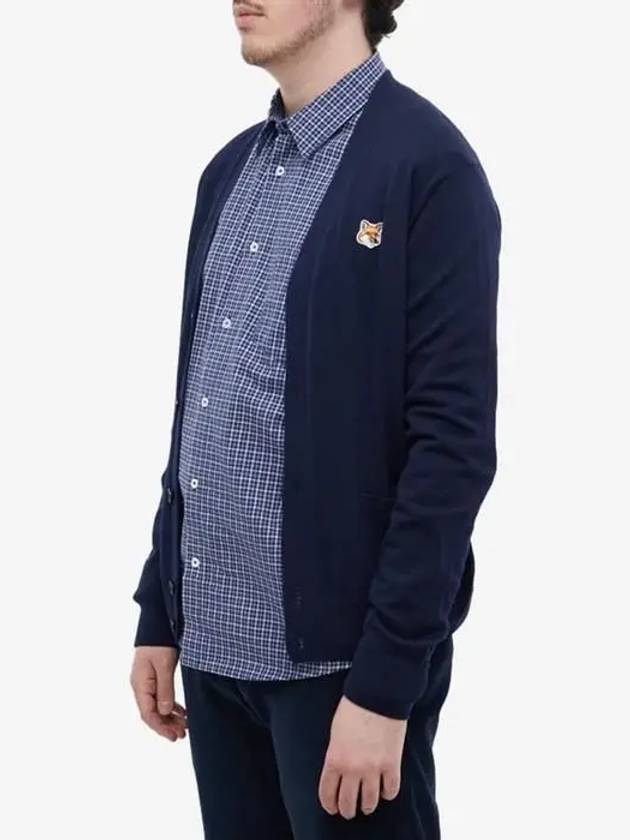 Fox Head Patch Classic Cardigan Navy - MAISON KITSUNE - BALAAN 4