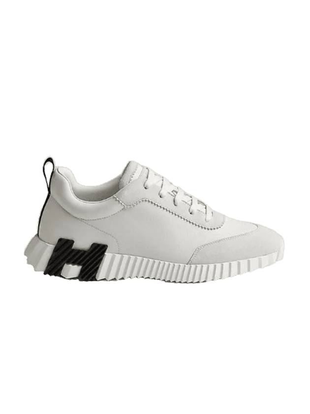 Bouncing Leather Low-Top Sneakers White - HERMES - BALAAN 1