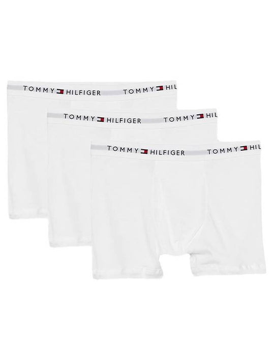 Classic Fit Cotton Briefs 3 Pack Set White - TOMMY HILFIGER - BALAAN 1