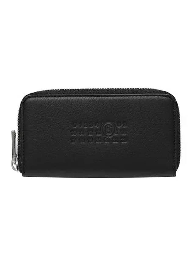 Embossed Numeric Logo Zip Around Long Wallet Black - MAISON MARGIELA - BALAAN 2