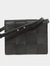 Intrecciato Small Cassette Cross Bag Black - BOTTEGA VENETA - BALAAN 3