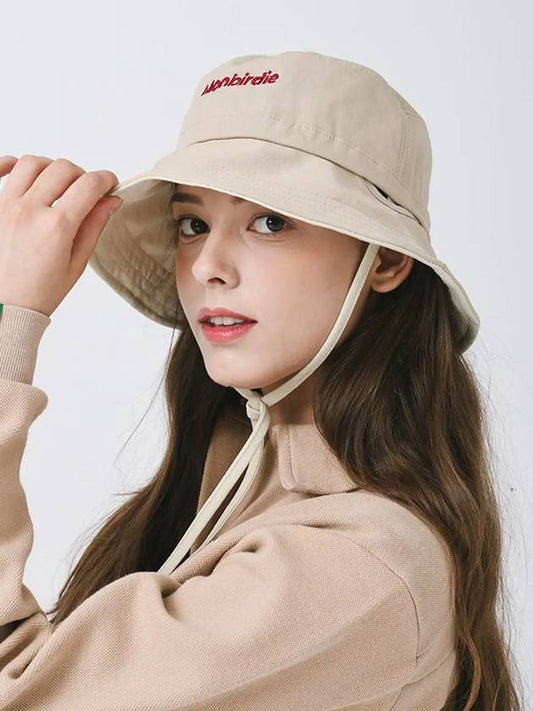 Script Wire Bucket Hat BEIGE - MONBIRDIE GOLF - BALAAN 2