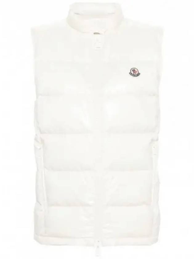 Alcibia Logo Patch Padding Vest White - MONCLER - BALAAN 2