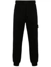 Compass Badge Cotton Track Pants Black - STONE ISLAND - BALAAN 2