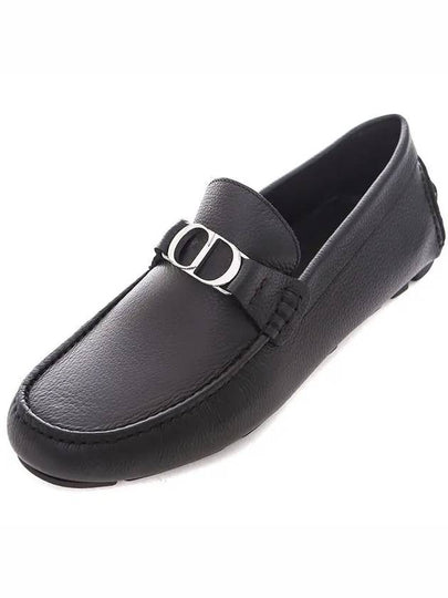 CD Signature Buckle Strap Loafers Black - DIOR - BALAAN 2