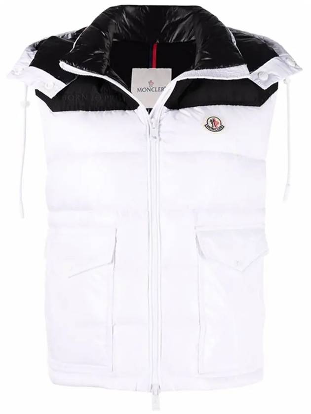 Women Ciboure Hoodie Padded Vest White - MONCLER - BALAAN 2