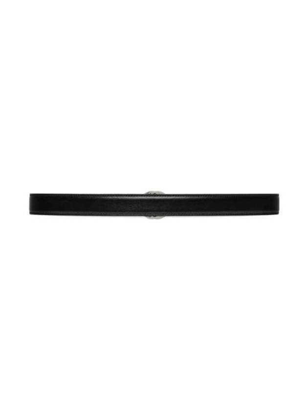 Interlocking G Leather Belt Black - GUCCI - BALAAN 3