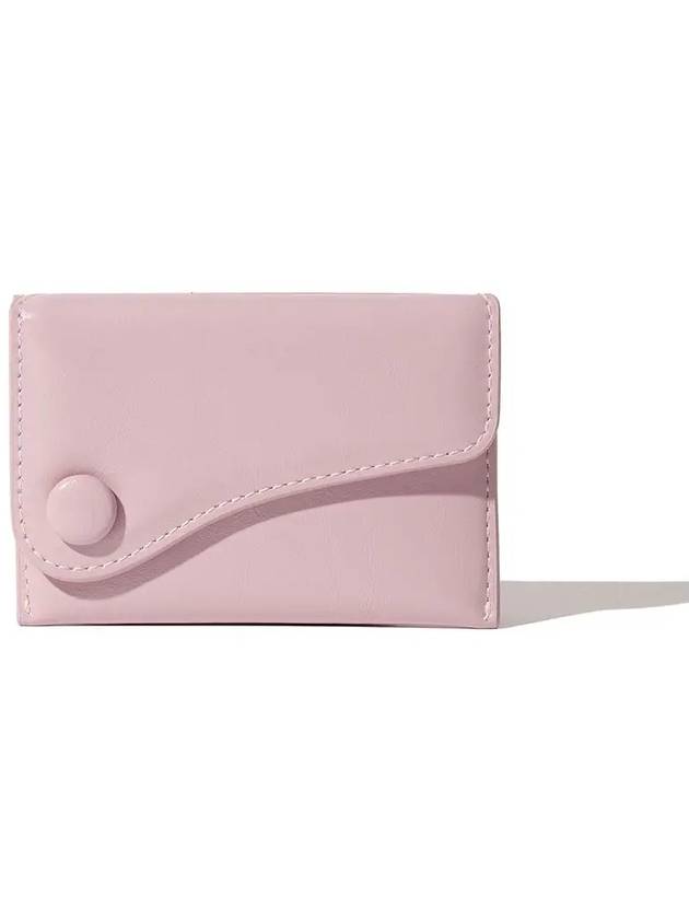 Saddle Slim Mini Transportation Card Wallet Baby Pink - LE MASQUE - BALAAN 3