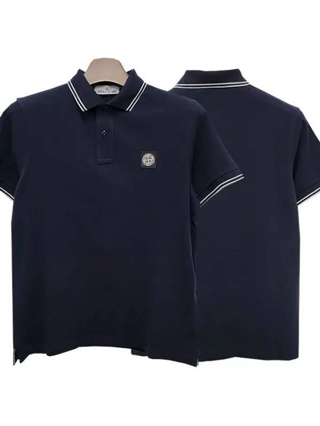 Compass Logo Stretch Pique Polo 38806770 271397 1095837 - STONE ISLAND - BALAAN 1