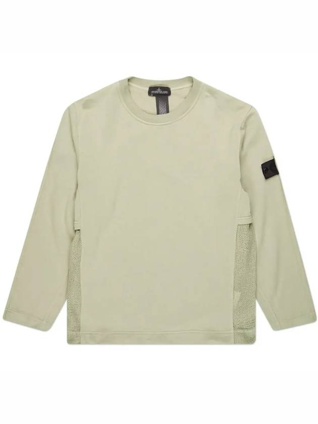 Wappen Shadow Project Mesh Long Sleeve T-Shirt Khaki Beige - STONE ISLAND - BALAAN 3