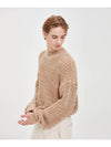 Oversized bokashi mock neck knitbrown - MOO - BALAAN 2