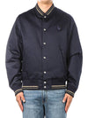 Fox Head Bomber Jacket Deep Navy - MAISON KITSUNE - BALAAN 2