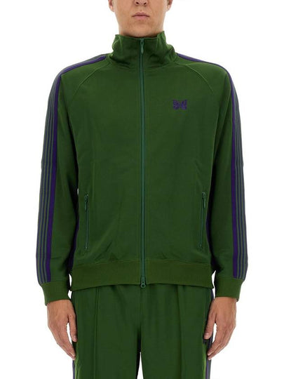 Poly Smooth Logo Track Jacket Ivy Green - NEEDLES - BALAAN 2