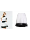 Golf Color Pleated Skirt White - HENRY STUART - BALAAN 3