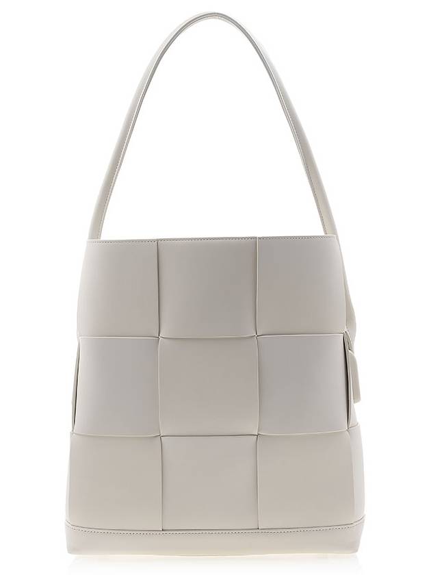 Arco Vertical Large Calfskin Tote Bag White - BOTTEGA VENETA - BALAAN 5