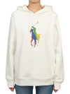 Kids brushed hoodie 323925619003 WHITE Adults can wear - POLO RALPH LAUREN - BALAAN 1