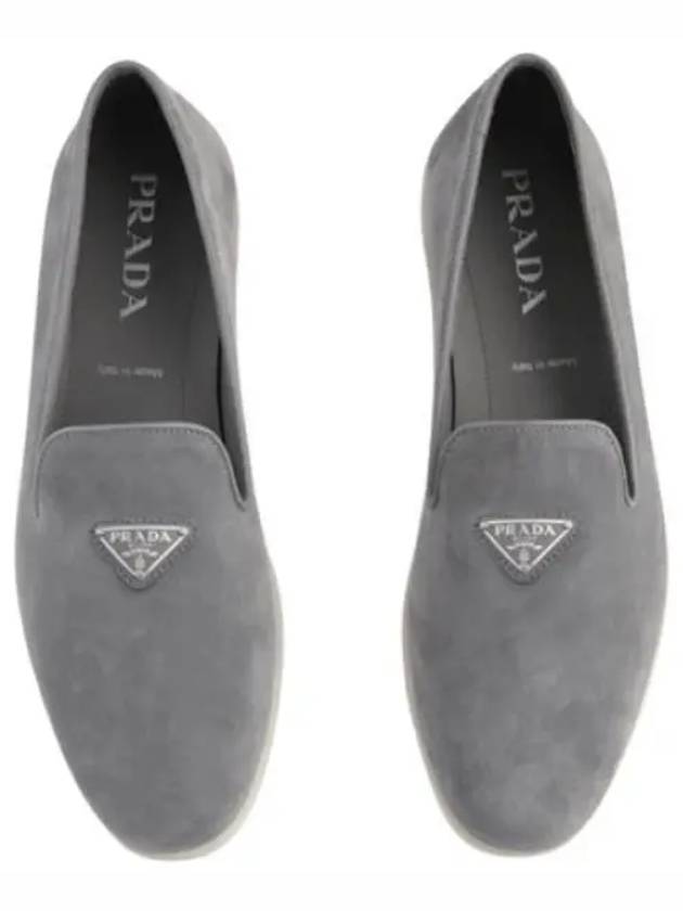 Suede Loafers Grey - PRADA - BALAAN 2